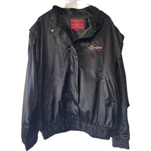 Las Vegas Riviera Casino Jacket Hotel Vintage Satin Zip Men's Size XL‎ Trucker